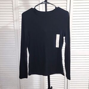 Womens Ribbed Long Sleeve Tee NWT